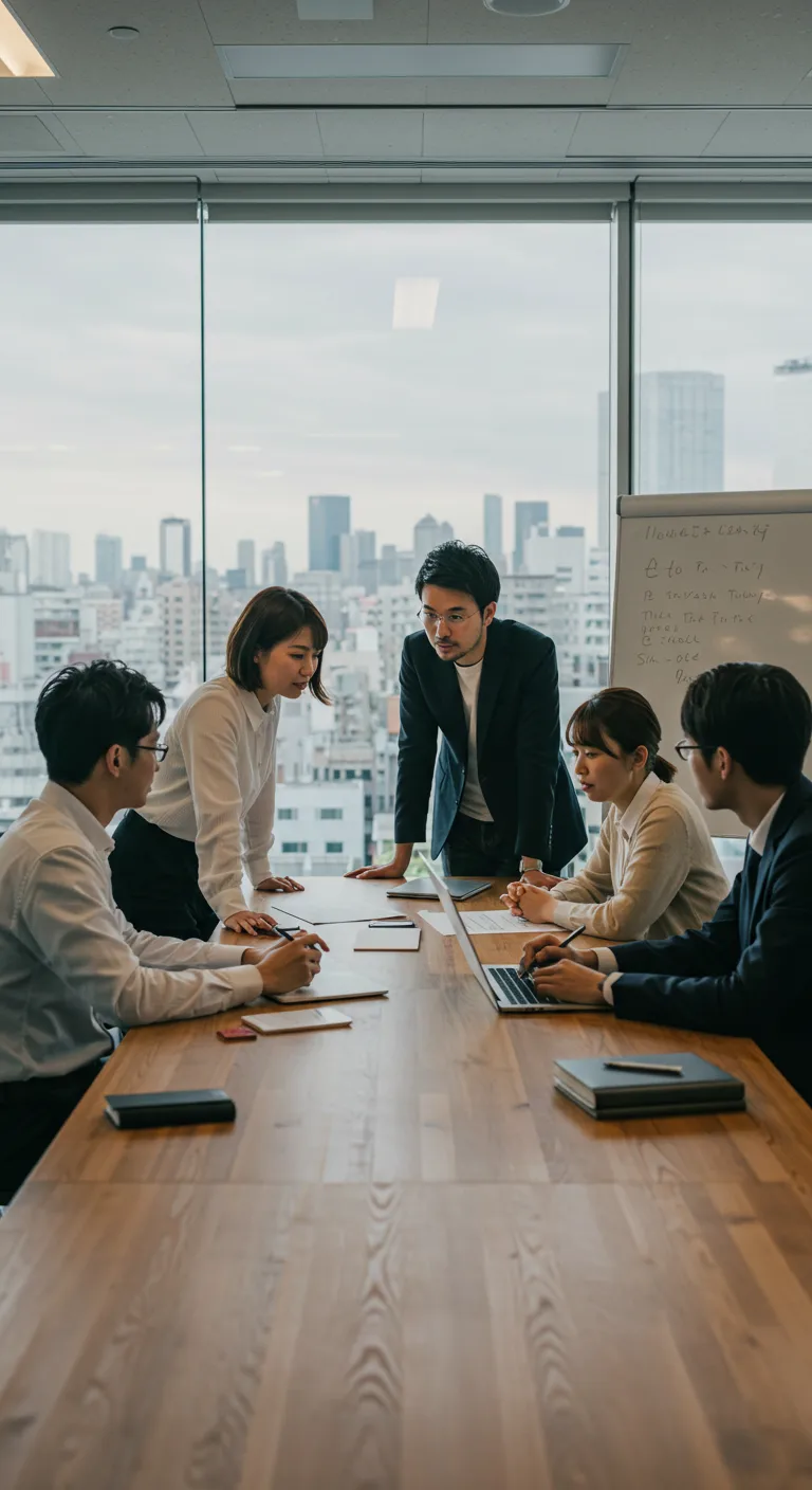 ビジネスミーティングの様子